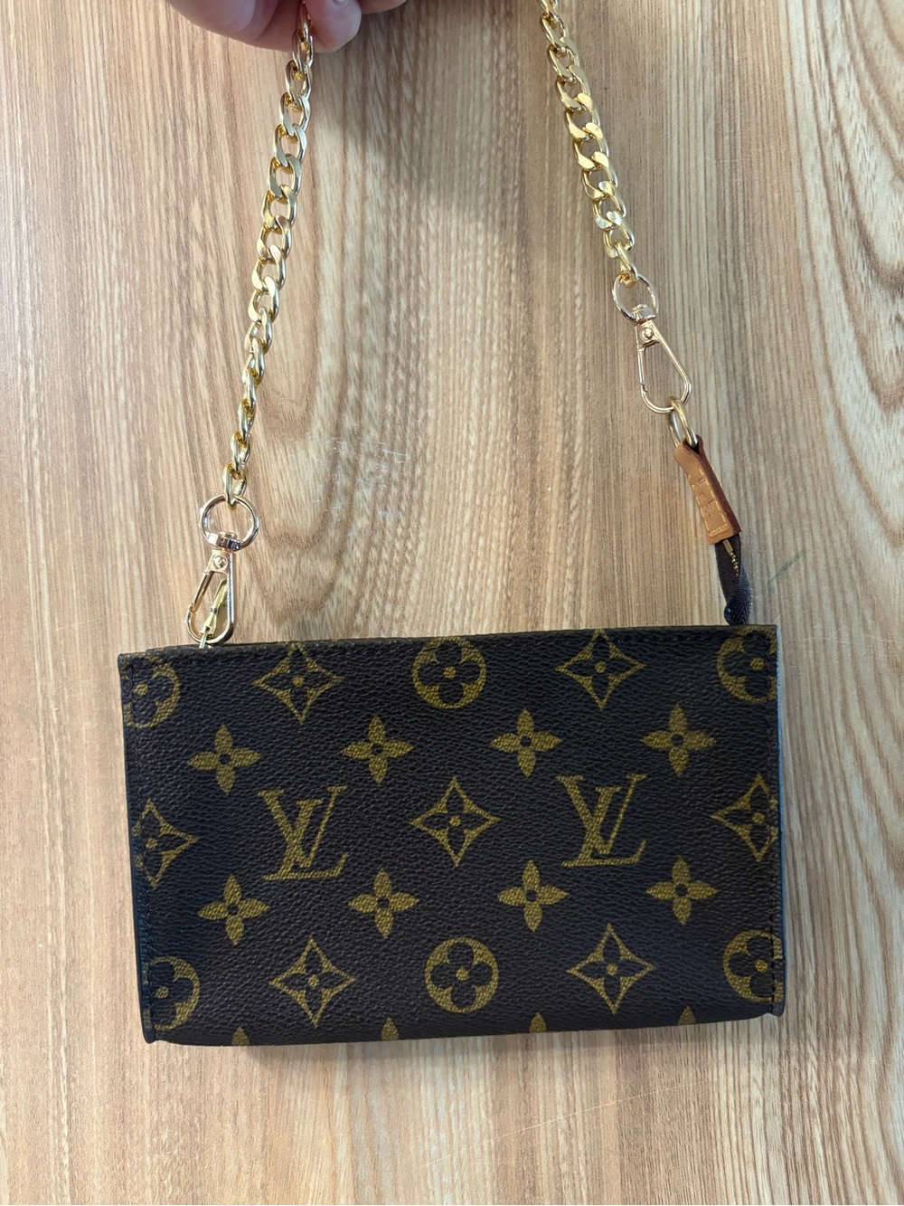 Auth LOUIS VUITTON Monogram Bucket PM Accessory Pouch